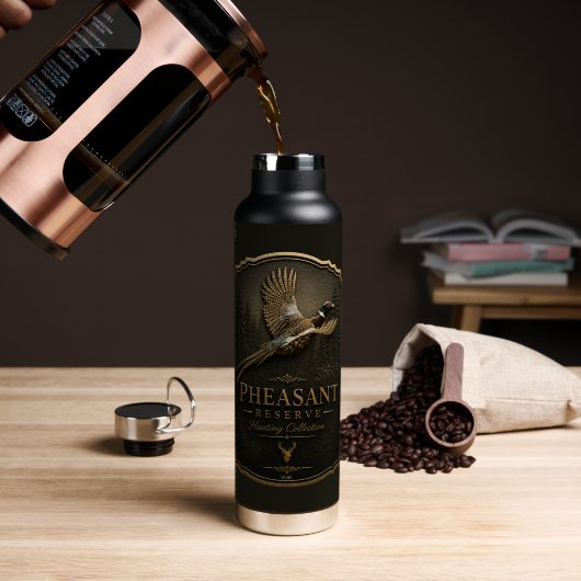 Fasan, Königliche Jagd Trinkflasche (Kaffee (gedreht))