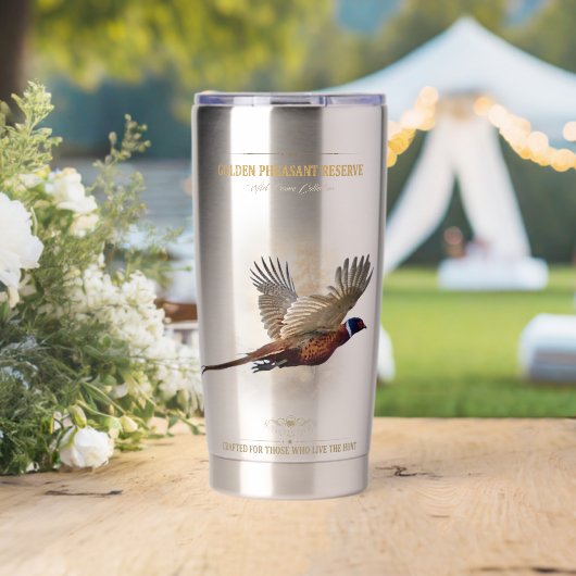 Fasan, Königsjagd Thermobecher (Hochzeit (gedreht))