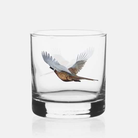 Fasan, Kunst Whiskyglas (Vorderseite)