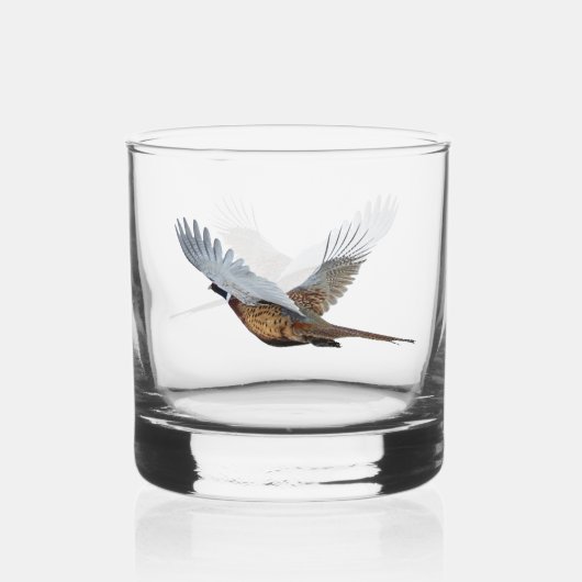Fasan, Kunst Whiskyglas (Rückseite)