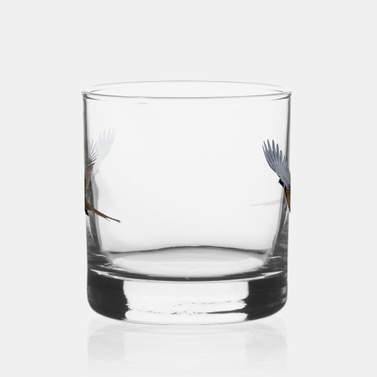 Fasan, Kunst Whiskyglas (Links)