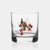 Fasan, Kunst Whiskyglas (Vorderseite)