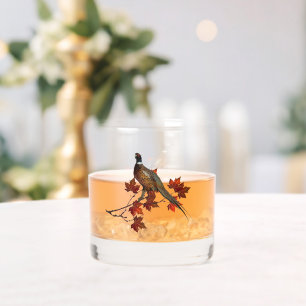 Fasan, Kunst Whiskyglas