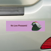 Fasan: Lady Amherst Rooster Autoaufkleber (Auf Auto)