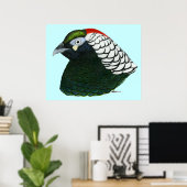 Fasan: Lady Amherst Rooster Poster (Heimbüro)