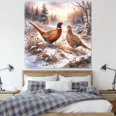 Fasan  leinwanddruck (Insitu (Schlafzimmer))