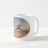 Fasan-oben - große Jagd auf dem Bauernhof Kaffeetasse (VorderseiteRechts)