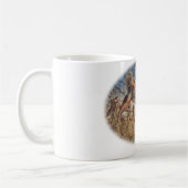 Fasan-oben - große Jagd auf dem Bauernhof Kaffeetasse (Links)