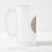 Fasan-oben - große Jagd auf dem Bauernhof Mattglas Bierglas (Links)