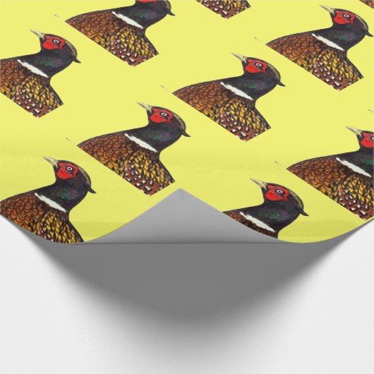 Fasan: Ringneck Geschenkpapier (Ecke)