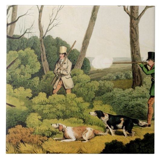 "Fasan-Schießen", Kneipe. durch Thomas McLean, Fliese (Vorderseite)