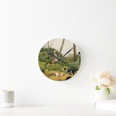 "Fasan-Schießen", Kneipe. durch Thomas McLean, Runde Wanduhr (Zuhause)