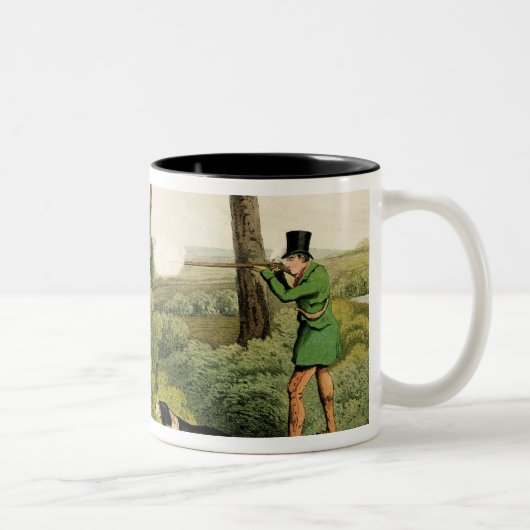 "Fasan-Schießen", Kneipe. durch Thomas McLean, Zweifarbige Tasse (Rechts)