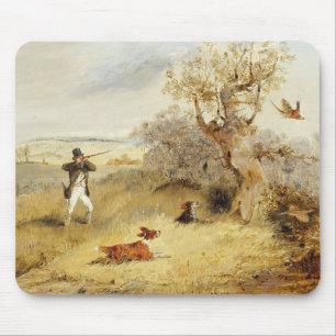 Fasan-Schießen (Öl auf Leinwand) 2 Mousepad
