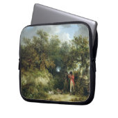Fasan-Schießen (Öl auf Leinwand) 3 Laptopschutzhülle (Vorderseite Links)