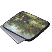 Fasan-Schießen (Öl auf Leinwand) 3 Laptopschutzhülle (Vorne Knopf)