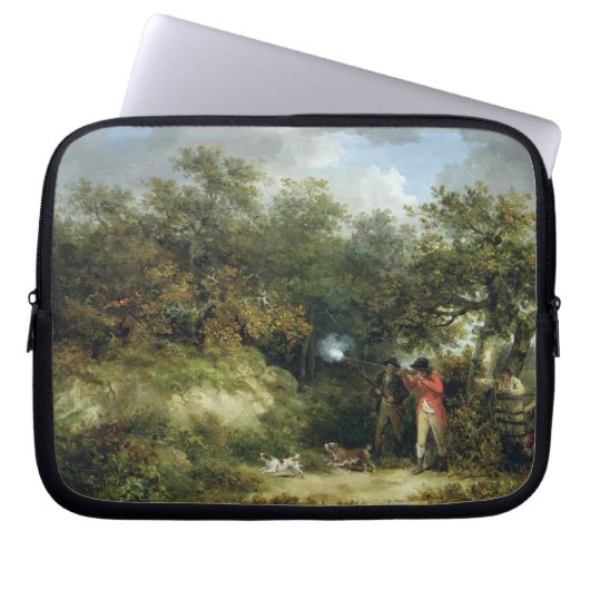 Fasan-Schießen (Öl auf Leinwand) 3 Laptopschutzhülle (Vorderseite)
