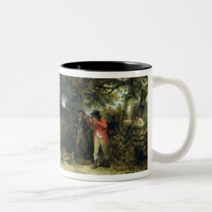 Fasan-Schießen (Öl auf Leinwand) 3 Zweifarbige Tasse