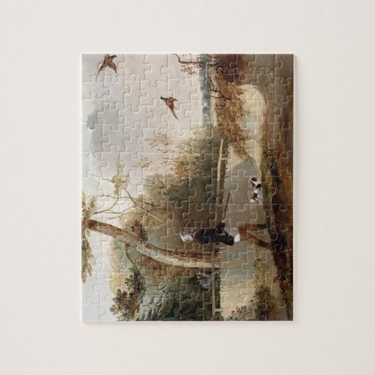 Fasan-Schießen (Öl auf Leinwand) Puzzle (Vertikal)