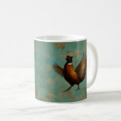 Fasan stolziert Design  Kaffeetasse (VorderseiteRechts)