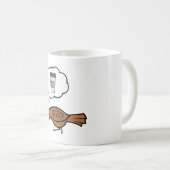 Fasan träumt von Kaffee Kaffeetasse (VorderseiteRechts)
