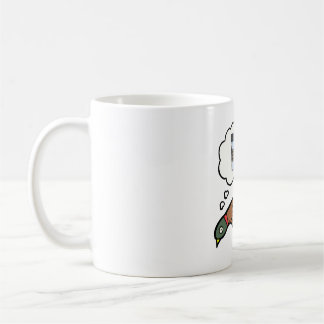 Fasan träumt von Kaffee Kaffeetasse