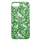 Fasan- und Hasenmuster, Smaragdgrün und Weiß Case-Mate iPhone Hülle (Rückseite)