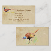 Fasan, Vogel, Natur, Umwelt, Visitenkarte (Vorne/Hinten)