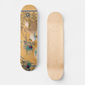 Fasan-Vogel-Rebhuhn-TierblumenSkateboard Skateboard (Vorderseite)