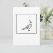 Fasan, Vogelmotiv Dankeskarte (Stehend Vorderseite)