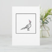 Fasan, Vogelmotiv Einladung (Stehend Vorderseite)