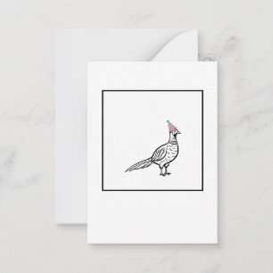 Fasan, Vogelmotiv Mitteilungskarte