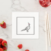 Fasan, Vogelmotiv Serviette (Beispiel)