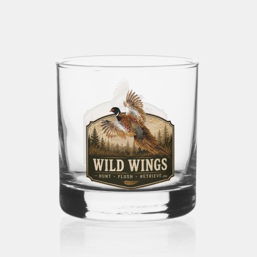 Fasan whiskyglas (Vorderseite)