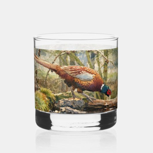 Fasan whiskyglas (Vorderseite)