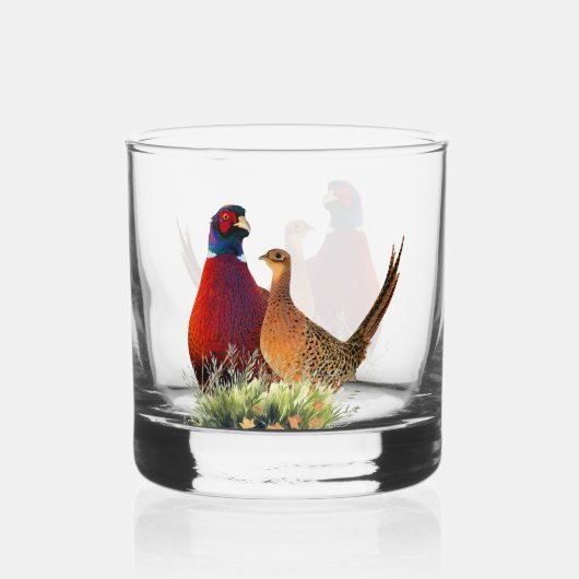 Fasan whiskyglas (Vorderseite)