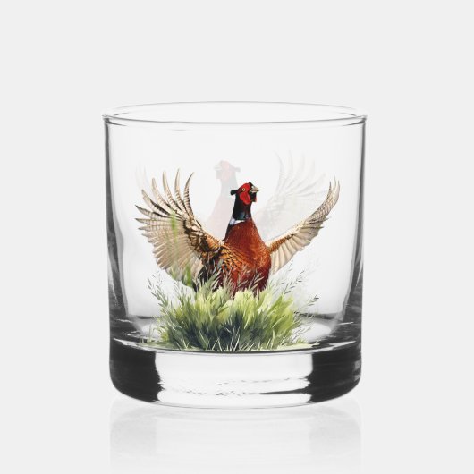 Fasan whiskyglas (Vorderseite)