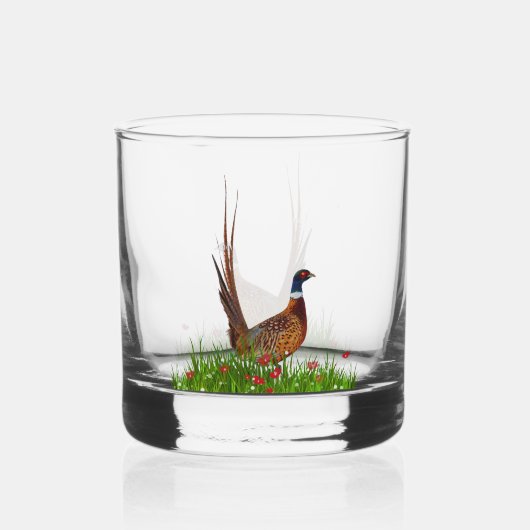 Fasan whiskyglas (Vorderseite)