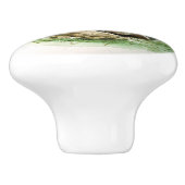 Fasane auf dem Feld Keramikknauf (Seitenansicht)