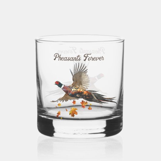 Fasane für immer whiskyglas (Vorderseite)