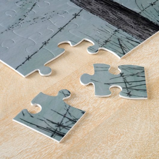 "Fasane im Flug" Puzzlespiel mit Geschenkboxen Puzzle (Seite)