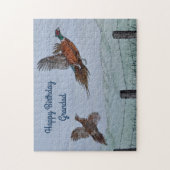 "Fasane im Flug" Puzzlespiel mit Geschenkboxen Puzzle (Vertikal)