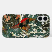 Fasane im Schnee, Pine Tree, Rose, japanisches Blu Case-Mate iPhone Hülle (Rückseite (Horizontal))
