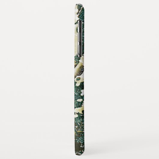 Fasane im Schnee, Pine Tree, Rose, japanisches Blu Case-Mate iPhone Hülle (Hinten/Links)