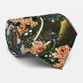 Fasane im Schnee, Pine Tree, Rose, japanisches Blu Krawatte (Gerollt)