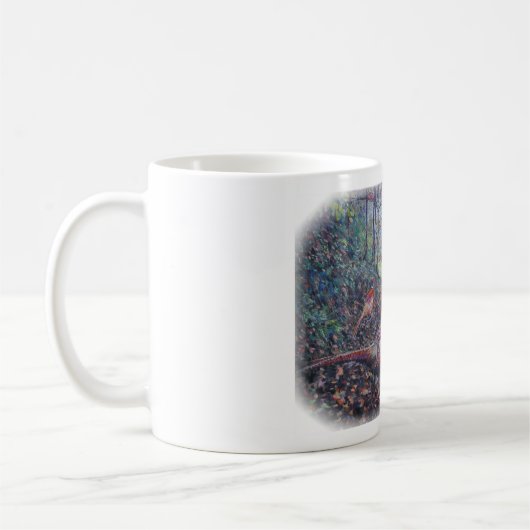 Fasane im Waldland Kaffeetasse (Links)