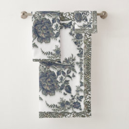 Fasane in Blume Badhandtuch Set