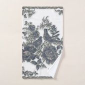 Fasane in Blume Badhandtuch Set (Handtuch)