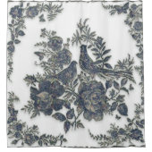 Fasane in Blume Duschvorhang (Vorderseite)