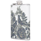 Fasane in Blume Flachmann (Links)